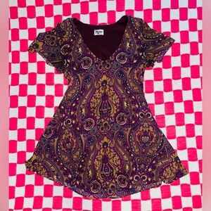 Show Me Your Mumu Princess Plum Kylie Short Dress - Small